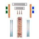 Kit Barramento Trifásico 100A para 48 Circuitos com Placa de Policarbonato
