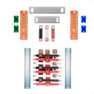 Kit Barramento Trifásico Isolado 150A para 16 Circuitos com Placa de Policarbonato
