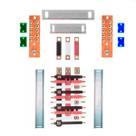 Kit Barramento Trifásico Isolado 150A para 20 Circuitos com Placa de Policarbonato
