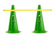 Kit Barreira Regulável com 2 Cones Furados 50 cm e 1 Bastão