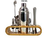 Kit Bartender Stylus Profissional com 12 Peças em Aço Inox 750ML UnyHome