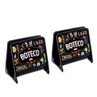 Kit Barzinho Buteco com 2 Porta Guardanapo Estampa Lettering