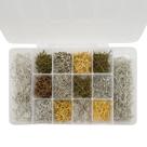 Kit Base de Brinco Alfinete Níquel Dourado Ouro Velho Cobre 1400pçs + Caixa