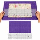 Kit Base de Corte 60x45 Autocura com Régua de Acrílico 15x60 Artesanato Patchwork Costura Criativa Kit Base de Corte 60x45 Autocura com Régua de Acrílico 15x60 Artesanato Patchwork Costura Criativa