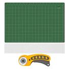 Kit Base De Corte 90x60 Régua 15x90cm Cortador 45mm Verde