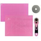 Kit Base de Corte Apoio Para Mesa Placa A3 45x30 Cortador Disco 45mm 1 lamina de Reposição