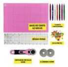 Kit Base De Corte Completo 60x45 Régua 60 Cortador 45 2 laminas Reservas Caneta Fantasminha Alfinete Kit Base De Corte Completo 60x45 Régua 60 Cortador 45 2 laminas Reservas Caneta Fantasminha Alfinete
