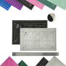 Kit Base de Corte Dupla Face Multiuso Placa AutoCura A3 45x30cm Regua Metal 30cm Artesanato Patchwork Desenho Scrapbook Kit Base de Corte Dupla Face Multiuso Placa AutoCura A3 45x30cm Regua Metal 30cm Artesanato Patchwork Desenho Scrapbook
