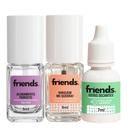 Kit Base Esmalte Fortalecer Finalizador e Gota Secante Friends