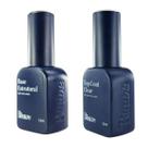 Kit Base Estrutural Bluwe Natural Pink + Top Coat Clear 11ml