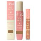 Kit Base Líquida My Touchy Cor 08 25g + Corretivo Salmão 4ml Anita