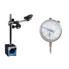 kit base magnetica ajuste fino + relogio comparador 0,01 mm