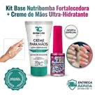 Kit Base Nutribomba Fortalecedor De Unhas 9ml + Creme Hidratante para as Mãos Luva De Silicone 70g Review Care