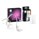 Kit base Philips Hue Indoor Smart LED Solo Lightstrip de 10 pés com interruptor de intensidade inteligente controle com o aplicativo Hue, Alexa, Google Assistant, Apple HomeKit