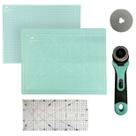 Kit Base Placa Para Mesa Tabua de Corte Artesanato A3 45x30 Régua de Acrílico 15x30 Cortador Disco 45mm 1 lamina de Reposição