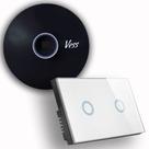 Kit Base Vess Home-pro + Interruptor Softtouch - 2 Teclas