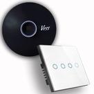 Kit Base Vess Home-pro + Interruptor Softtouch - 4 Teclas