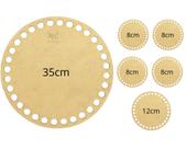 Kit Bases MDF crochê/Fio de malha - 6 Peças Kit Bases MDF crochê/Fio de malha - 6 Peças