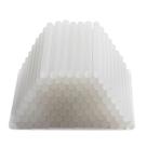Kit Bastão De Cola Quente 10 Unidades 7mm Branco Refil Fino