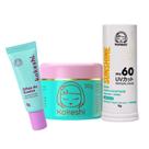 Kit Bastão Facial FPS60 Renovadores Pele Porcelana Kokeshi