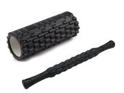 Kit Bastão Massagem E Rolo Liberação Foam Roller Miofascial