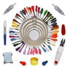 Kit Bastidores Completo iniciante Bordado Pontocruz Lanmax Kit Bastidores Completo iniciante Bordado Pontocruz Lanmax