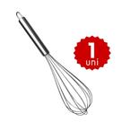Kit Batedor Inox Reforçado Para Ovos Massas Claras Cozinha Padaria