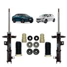 Kit Batente+02 Amortecedor Dianteiro Onix 2019 A 2022 Nakata