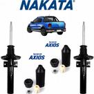 Kit Batente Axios + 2 Amortercedor Nakata Saveiro Cross Dianteiro 2010 A 2020