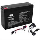 Kit Bateria 6V 12ah Get Power + Carregador Led + Chicote