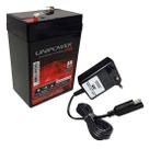 Kit Bateria 6V 4,5ah Unipower Carregador Led Moto Elétrica