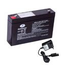 Kit Bateria 6V 8,5ah + Carregador Led - Brinquedo Elétrico