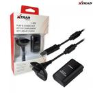 Kit Bateria e Cabo Carregador para Controle XBOX 360 + Cabo carregador XD542 Xtrad
