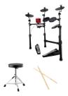 Kit Bateria Elet Carlsbro Csd100 Com Banco E Baquetas Odery Kit Bateria Elet Carlsbro Csd100 Com Banco E Baquetas Odery
