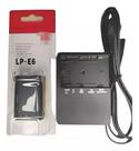 Kit Bateria Lpe6 Carregador P/ Canon 70d Premiera Linha