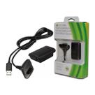 Kit Bateria Recarregável Para Controle Manete Joystick Sem Fio Xbox 360 + Cabo Usb Carregador incluso
