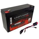Kit Bateria Selada 6v 12ah Unipower + Chicote - Moto Elétrica