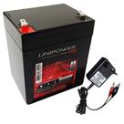 Kit Bateria Selada Unipower 12V 5ah Carregador Padrão Nobreak