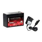 Kit Bateria Unipower 12v 7,2ah Carregador PLUG PADRÃO Brinquedos