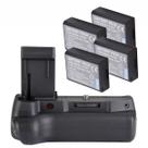 Kit Battery Grip 1100DH + 4 Baterias LP-E10 MemoryTec Compatível com Canon T5 / T6 / T7