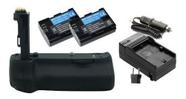 Kit Battery Grip BG-E13 + 2 Baterias LP-E6 MemoryTec + Carregador Compatível com Canon EOS 6D