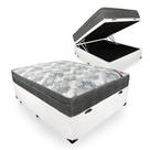 Kit Baú Casal e Colchão ISO Superpocket Molas Superpocket Ortobom Branco
