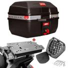 Kit Baú Givi 27 Litros Traffic + Suporte Baú Superior Triumph Tiger900 2020+ Spto510 Scam