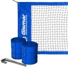 Kit Beach Tennis Azul - Rede Oficial Pro + Fita de Marcação