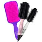 Kit Beauty Secret Escovas Professional e Escova Raquete Roxo Kit Beauty Secret Escovas Professional e Escova Raquete Roxo