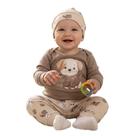 Kit bebê 3 peças body calça saruel cachorrinho boca grande Kit bebê 3 peças body calça saruel cachorrinho boca grande
