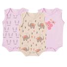 Kit Bebê 3 Peças Body Regata Estampado Verão Menino Menina
