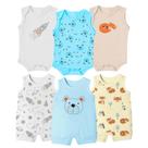 Kit Bebê 6 Pçs Macaquinho Banho de Sol e Body Regata Enxoval Kit Bebê 6 Pçs Macaquinho Banho de Sol e Body Regata Enxoval