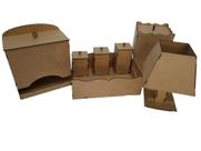 Kit Bebê Higiene em MDF - 7 Peças para Organizar o Quarto do Bebê Kit Bebê Higiene em MDF - 7 Peças para Organizar o Quarto do Bebê
