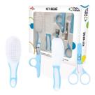Kit Bebe Inox Com Escovinha E Pente De Cabelo Pais E Filhos